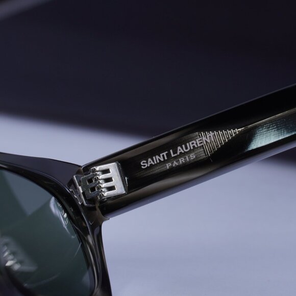 Saint Laurent SL402 017 Square Sunglasses - Havana/Grey main image 12